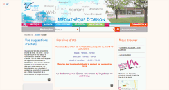 Desktop Screenshot of mediatheque.villenavedornon.fr