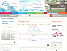 Tablet Screenshot of mediatheque.villenavedornon.fr